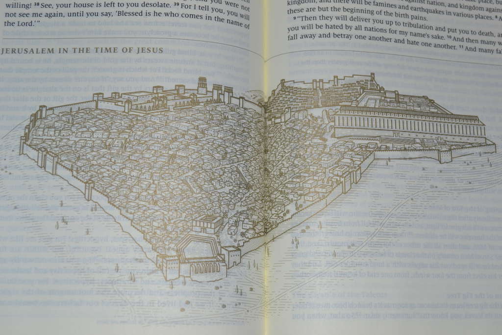 Story of Redemption Bible illustration of Jerusalem in Jesus time